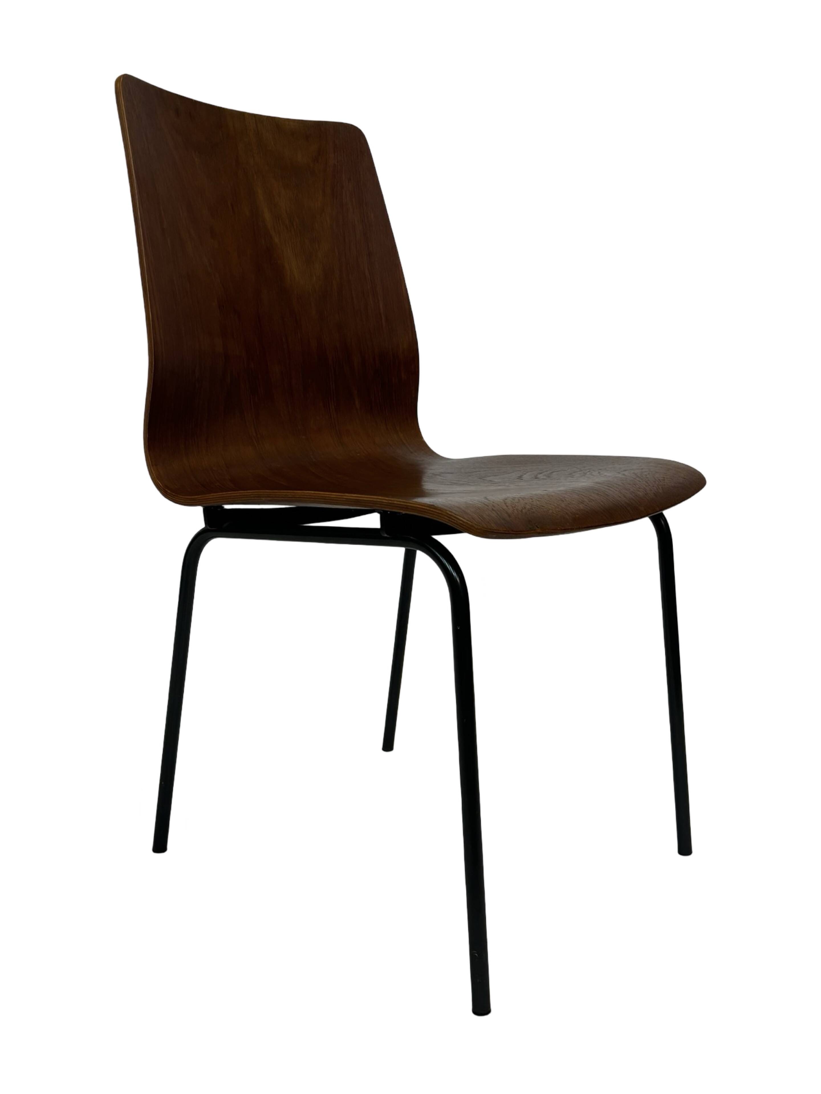 Vintage Friso Kramer for Auping 'Euroika' plywood dining chair, The Netherlands 1960's