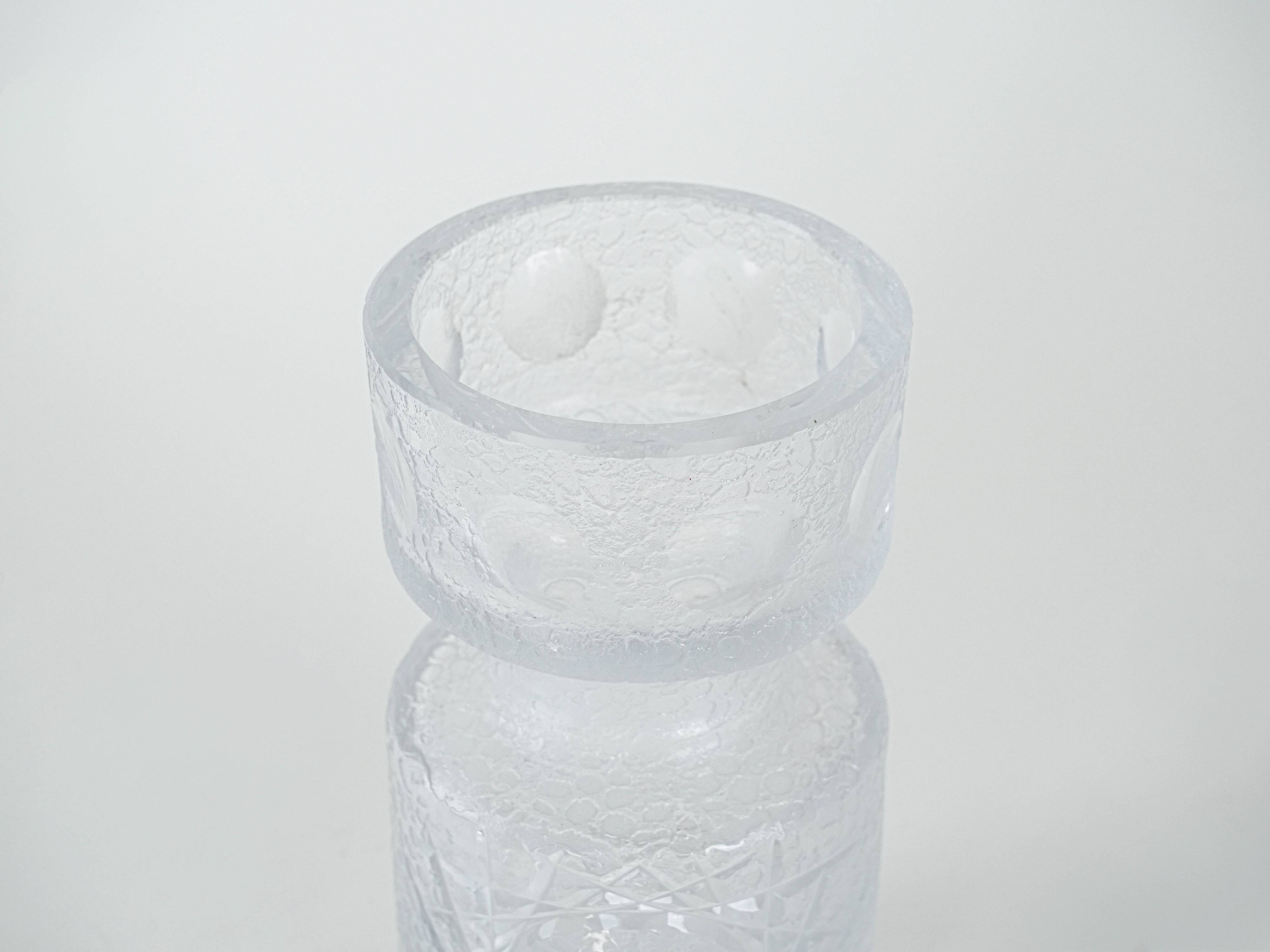 Glass vase, Scandinavian design, 1960s, manufactured in Denmark