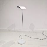Circular marble base floor lamp