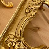 Pair of gilded wall shelves