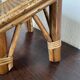 Rattan and cane footrest from the 1950s