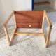 Table basse bois exotique vintage