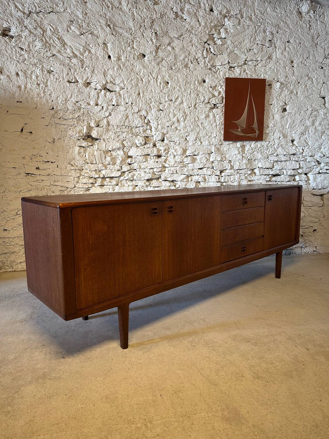 Enfilade scandinave vintage en teck