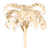 Hollywood Regency Cream White Palm Tree Floor Lamp  Attributed to Hans Kögl
