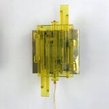 Pair of brutalist wall lights, Claus Bolby for Cebo Industri, Denmark, 1970.