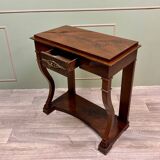Console in flamed mahogany from empire 19th century