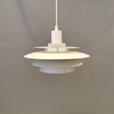 Jeka hanging lamp model 8031-P, in original white lacquer.