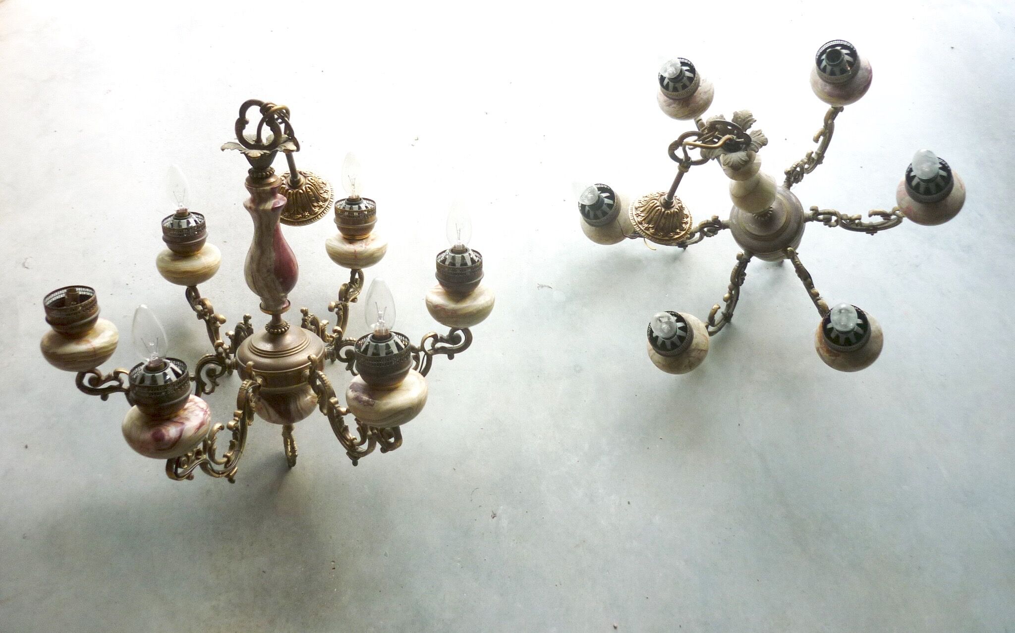 Chandelier with 6 fires of the 20th century