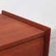 Danish chest of drawers in teak with sledge feet, 1960s