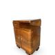 Tables de chevet Art déco italiennes en noyer, années 1940.