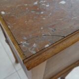 Bedside table - early 1900 - marble/ceramic