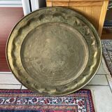 Moroccan brass tray