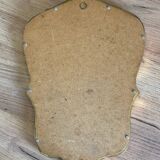 Vintage gold shell mirror