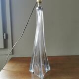 Large vintage crystal lamp base