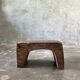 Low stool in old Asian monoxyl teak