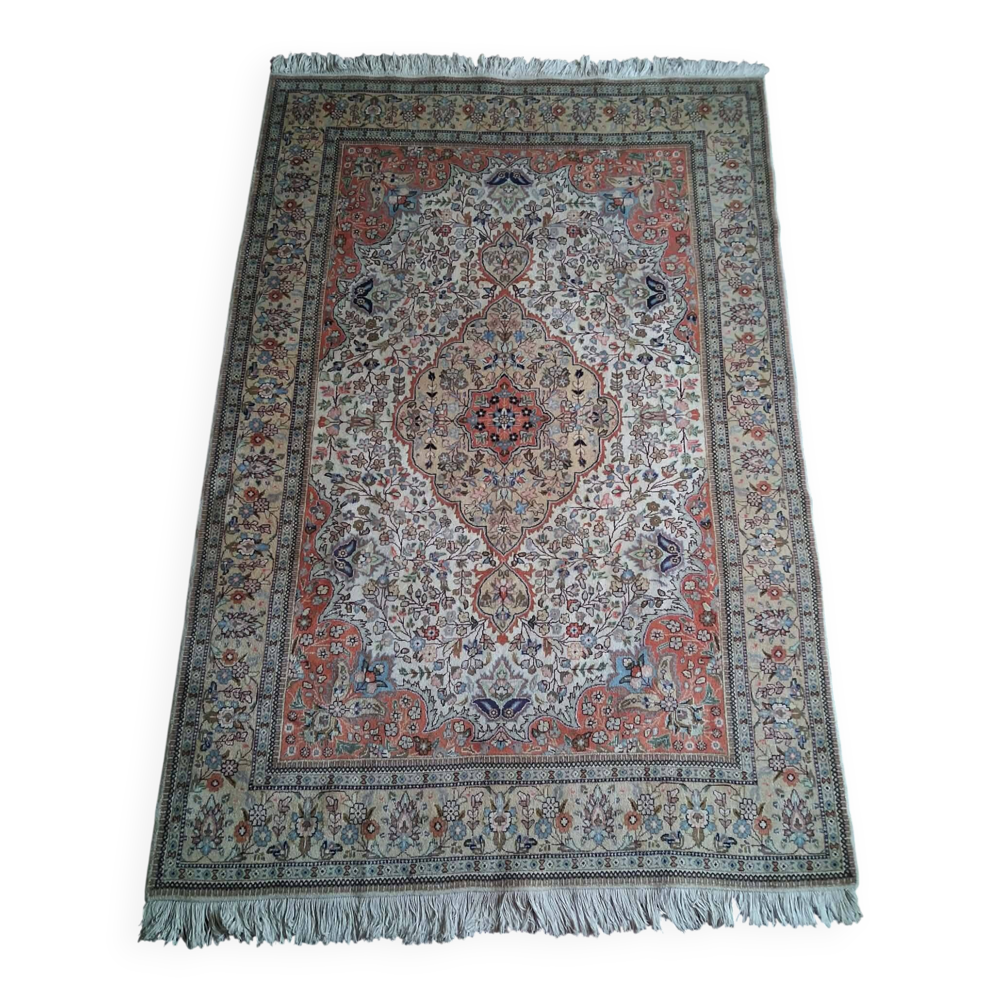 Handmade Tabriz Persian rug 300x203cm