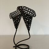 Perforated metal candle holder