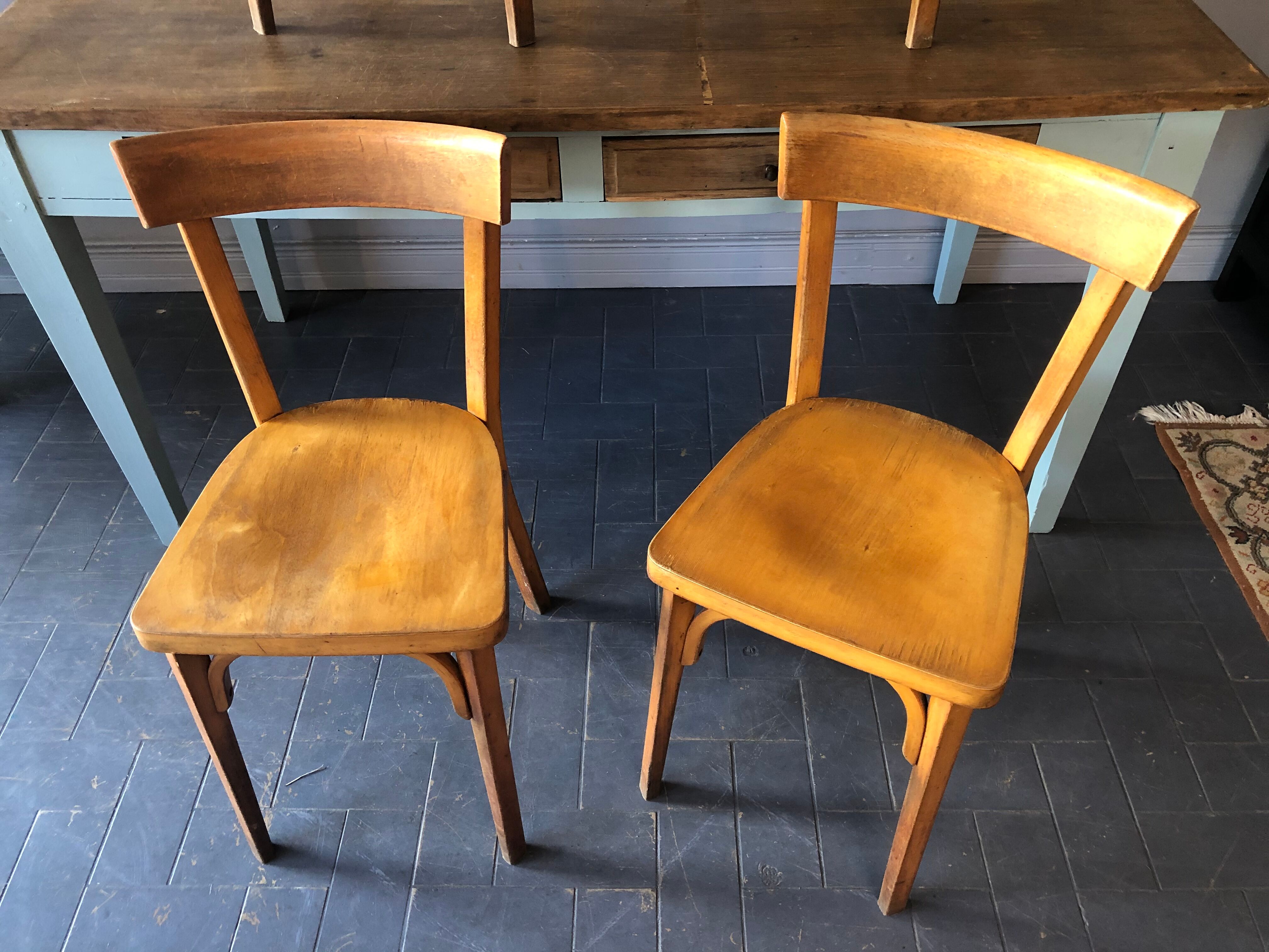 4 baumann bistro chairs