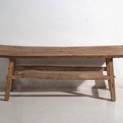 Table basse ancienne en bois de pin – Chine, circa 1930