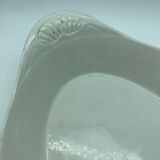 Plat oval blanc à oreilles creux 41cm