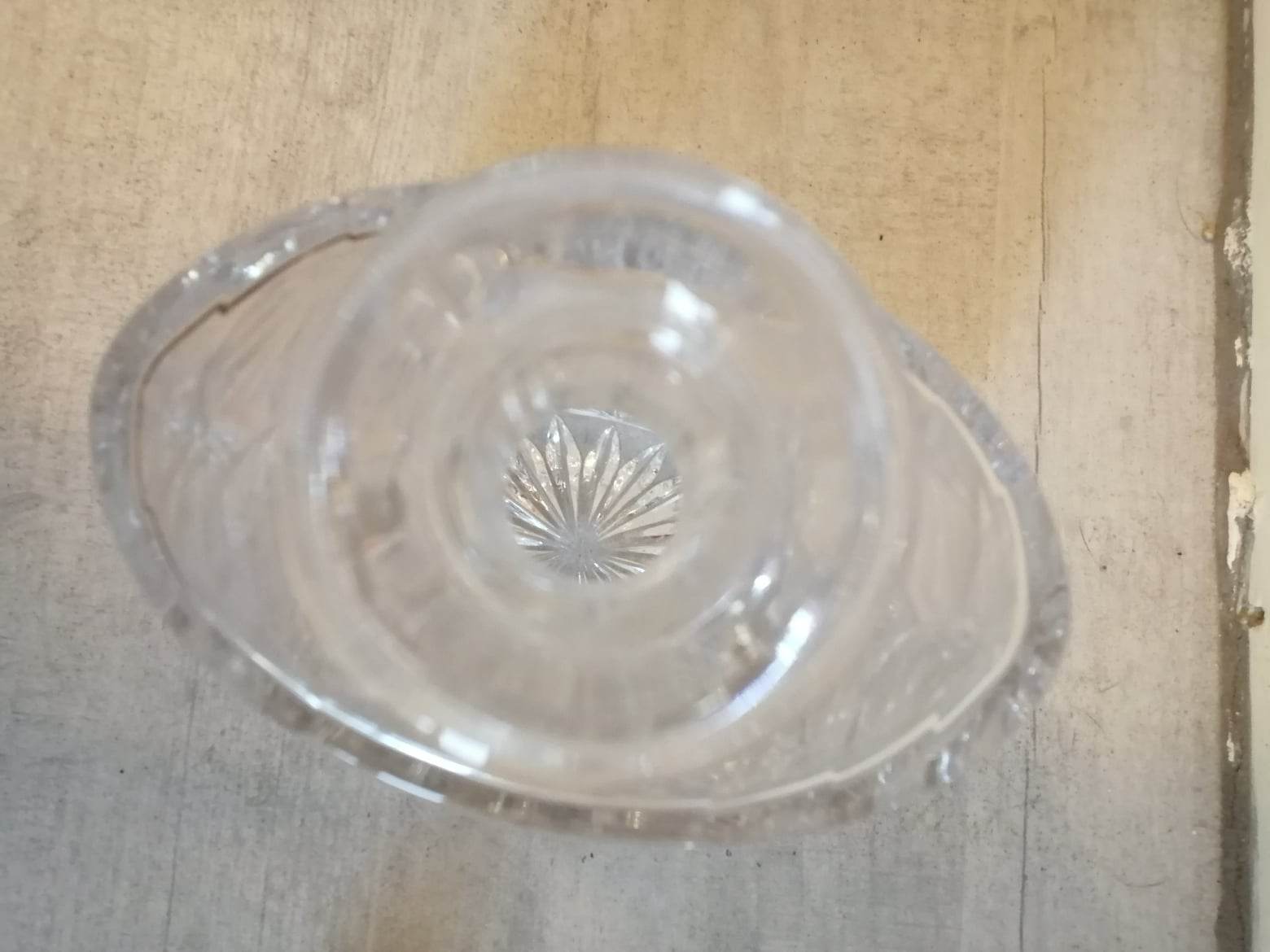 Oval Whisky Carafe in Cut Crystal