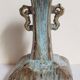 Chinese bottle soliflore vase with flambé enamel