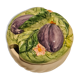 Ceramic sugar bowl decoration with plum bubbles, unsenting