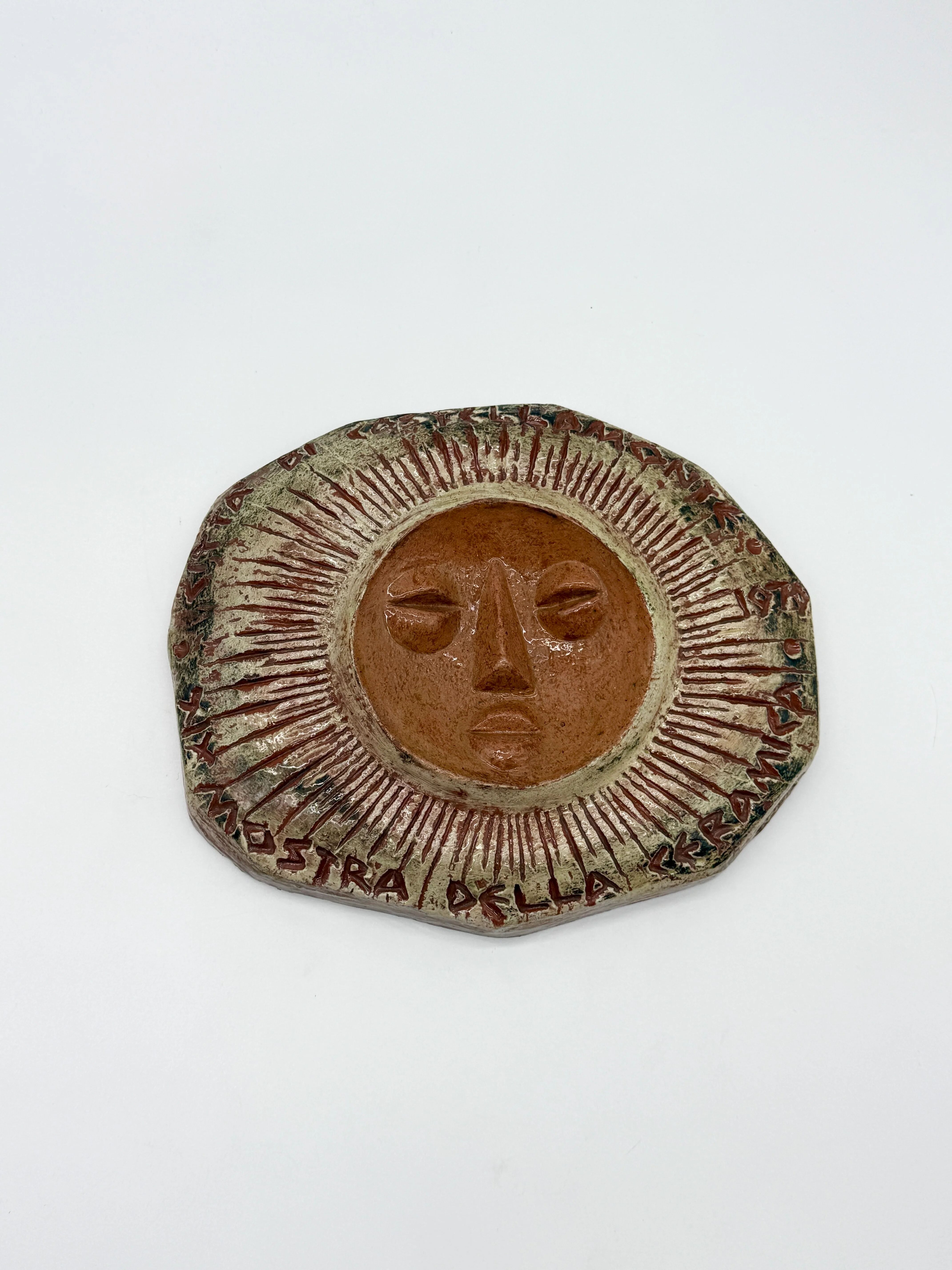 Wall ceramic "Sun" — Clizia (Mario Giani), 1979