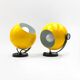 Pair of Yellow Wall Lamps by Emmedi, New Old Stock 1970s
