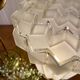 Vintage art deco globe table lamp in frosted glass