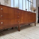 Enfilade teck XL années 60 constructiviste