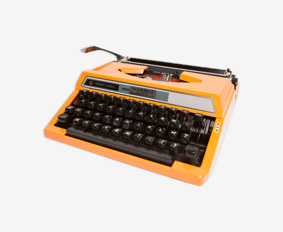 Machine à écrire silver reed 100 seiko orange révisée et ruban neuf 1977