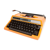 Revised Orange Silver Reed 100 Typewriter and New Ribbon 1977