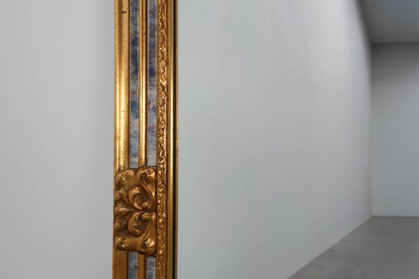 Miroir de style baroque du 20e siècle par Deknudt en résine dorée, Belgique