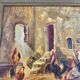 C. Roman Oil on Canvas Depicting Hens and a Rooster