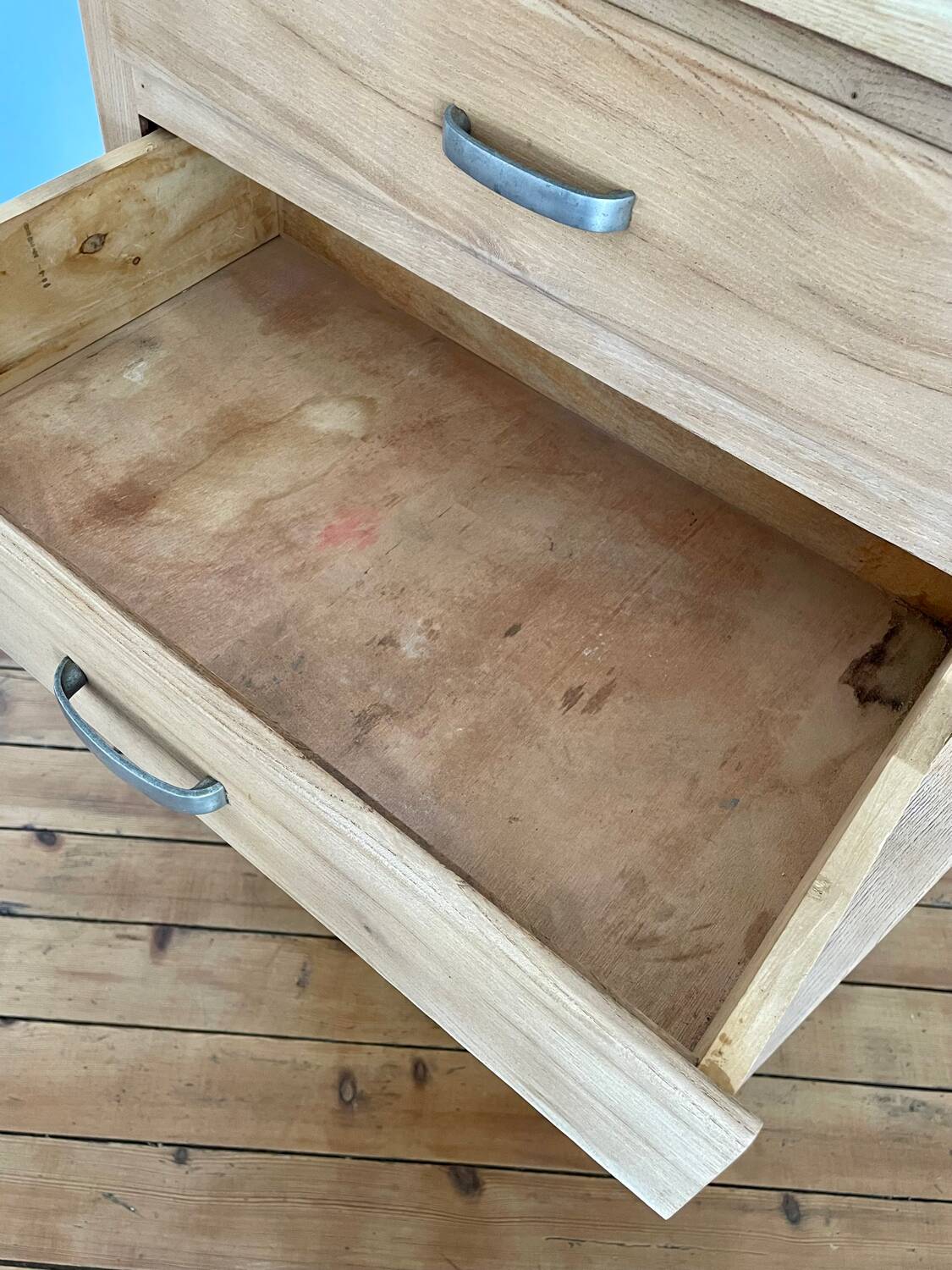 Vintage chiffonier with compass feet