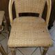 Tabourets de bar rotin vintage