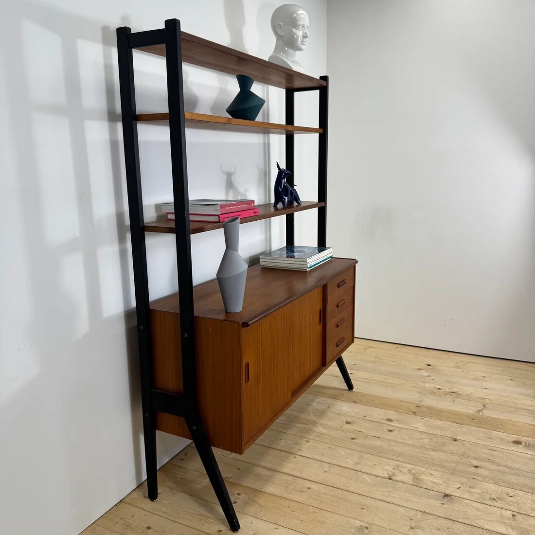 Danish teak library, 1960