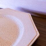 Plat drande assiette de service en faience de Charolles