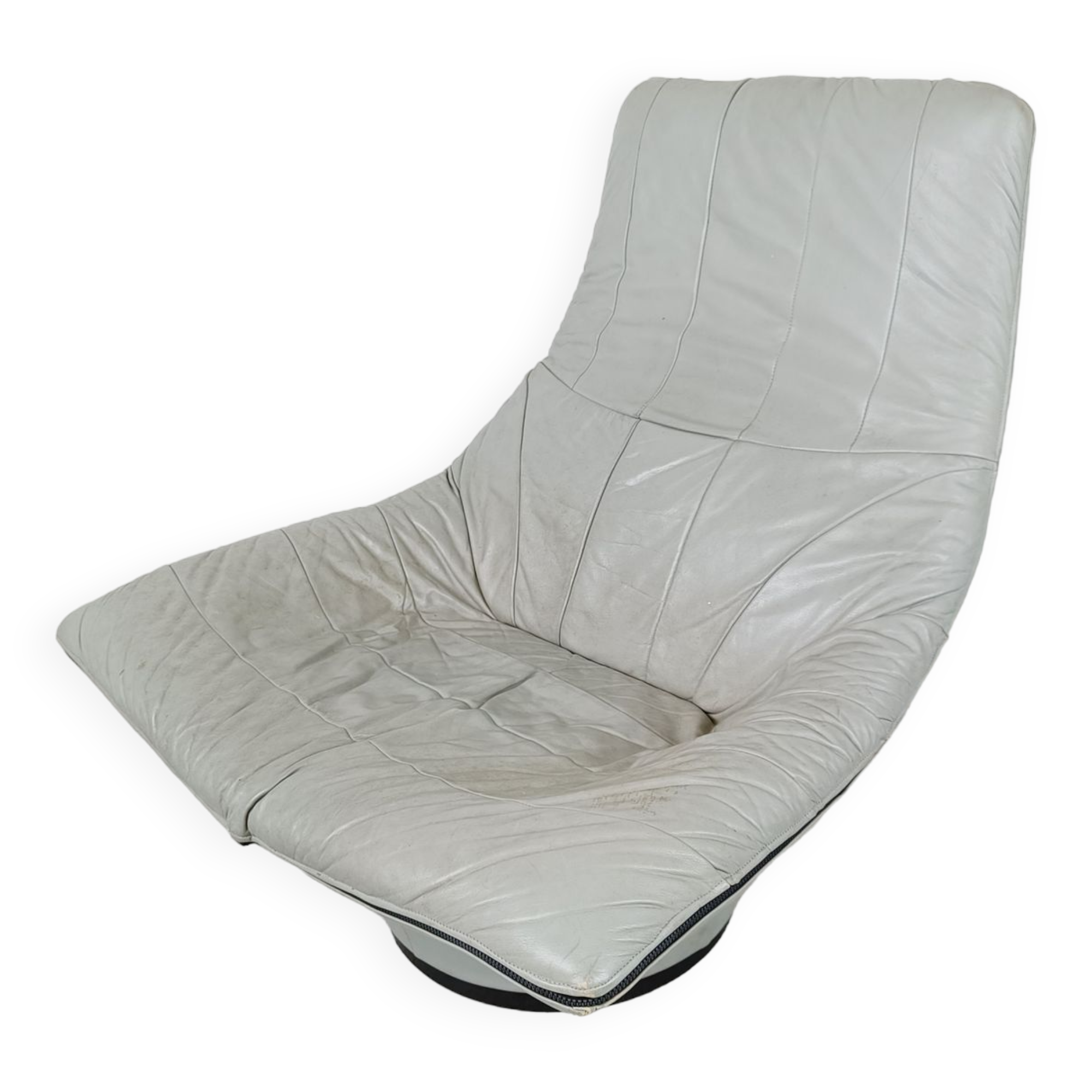 Vintage leather lounge chair by Gerard van den Berg, 1970s