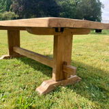 Solid oak monastery table