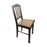 Chaise cannée en chêne