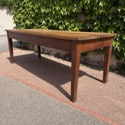 Table de ferme en Chêne 1900 France 2 tiroirs