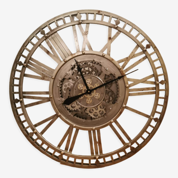Horloge pendule Lepaute ancienne 25 cm fonctionne industrielle usine gare  SNCF atelier | Selency