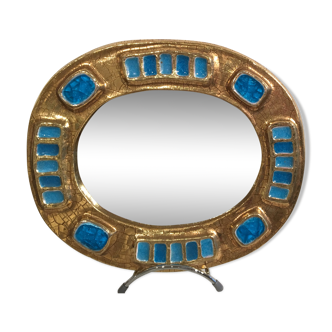 Ceramic mirror by Mithé Espelt