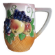 Vintage ceramic slip with fruit decoration