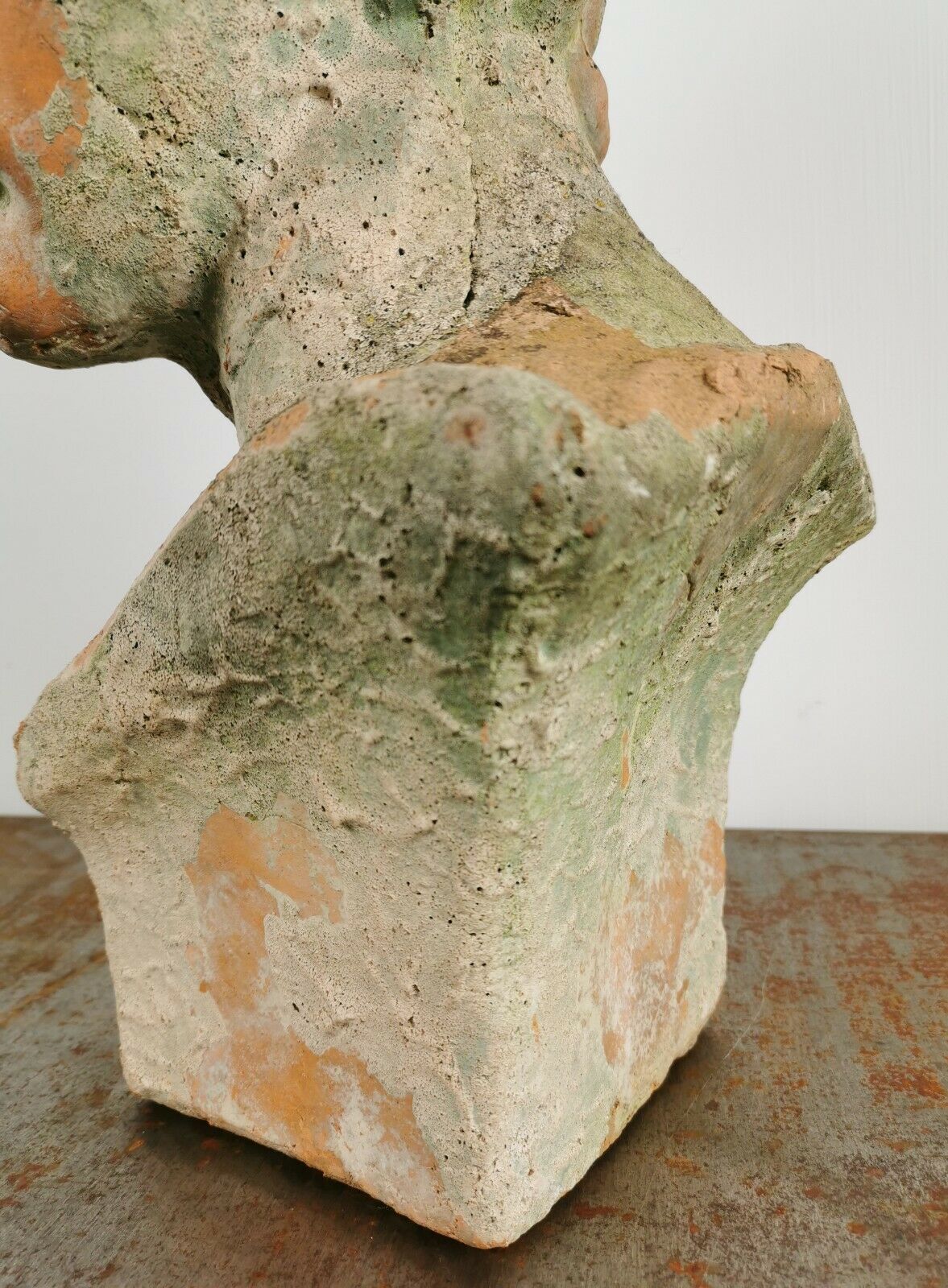 Antique 19th/20th century substantial terracotta Roman Michelangelo David Bust