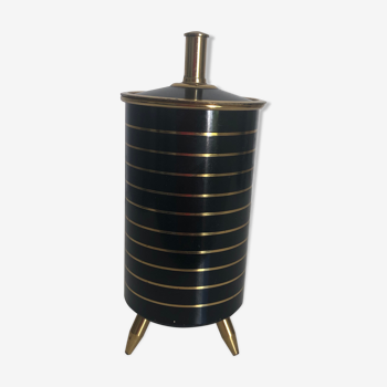 Tripod holders black golden box vintage 1960 - 14 x 8 cm