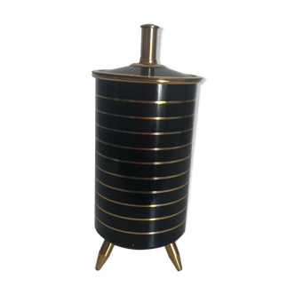 Tripod holders black golden box vintage 1960 - 14 x 8 cm