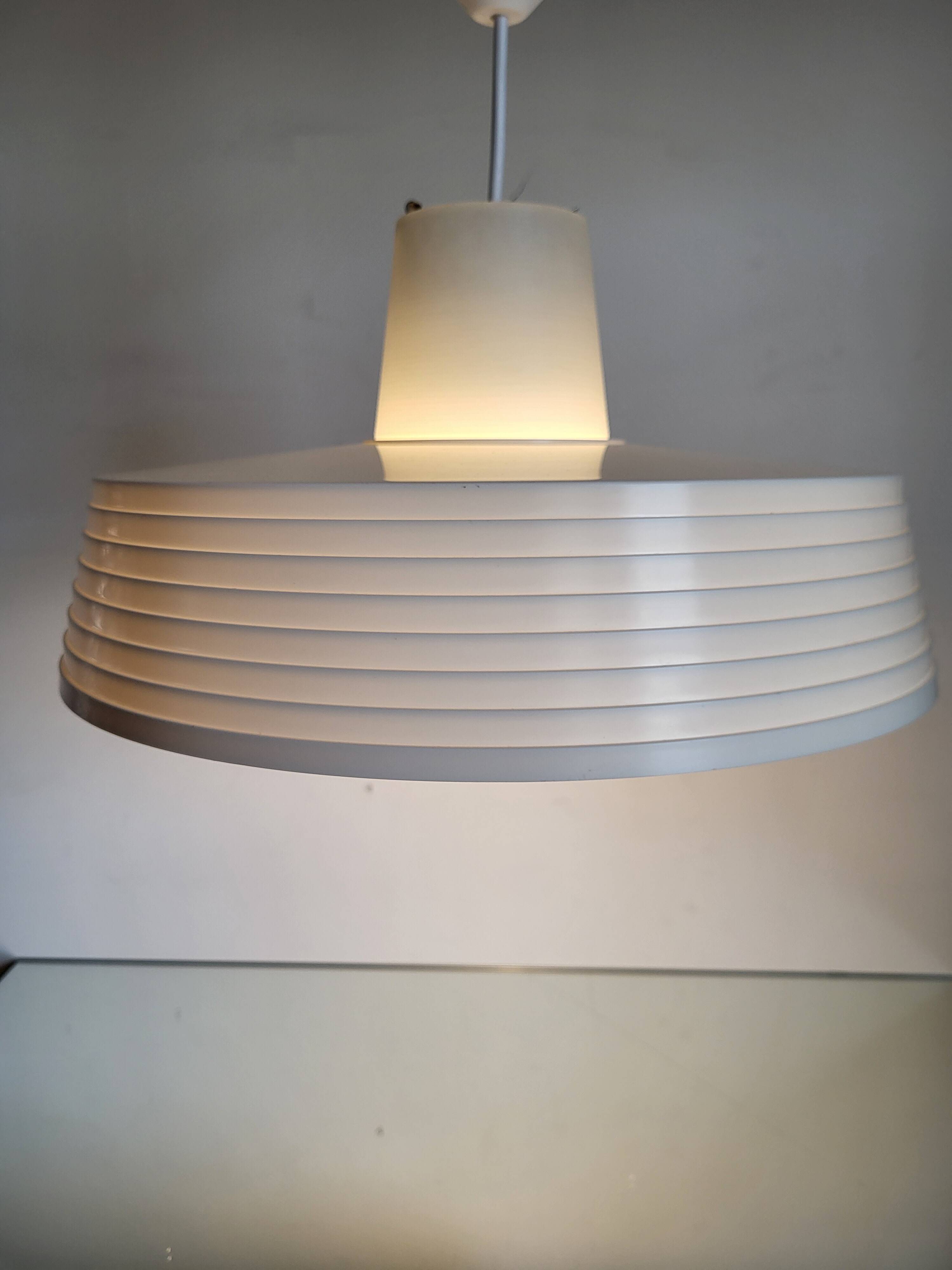 Rotaflex space age hanglamp, ufo vorm in deels geperst plastic, jaren 1960